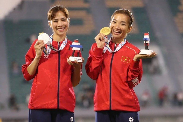 Vận động viên điền kinh Nguyễn Thị Oanh giành huy chương vàng thứ 3 tại SEA Games 33 - ảnh 1
