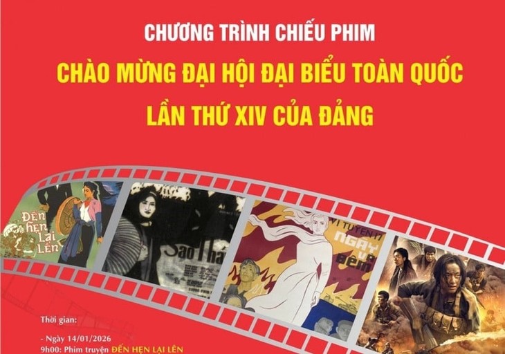 Chiếu phim miễn phí chào mừng Đại hội đại biểu toàn quốc lần thứ XIV của Đảng - ảnh 1
