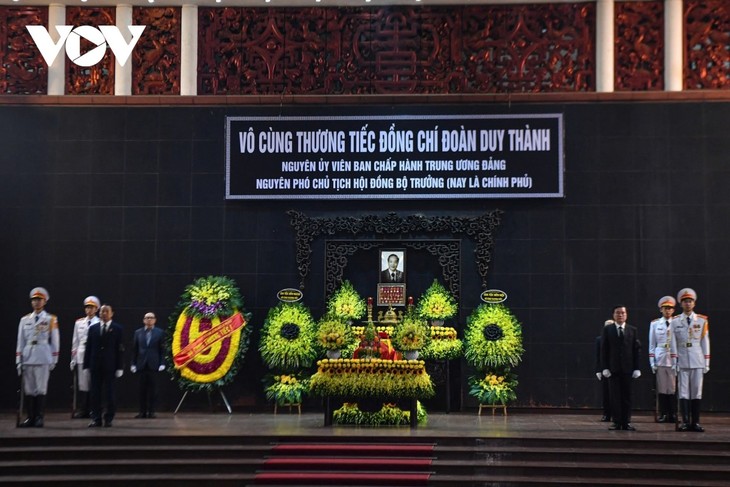 Tổ chức trọng thể Lễ tang nguyên Phó Chủ tịch Hội đồng Bộ trưởng Đoàn Duy Thành - ảnh 1