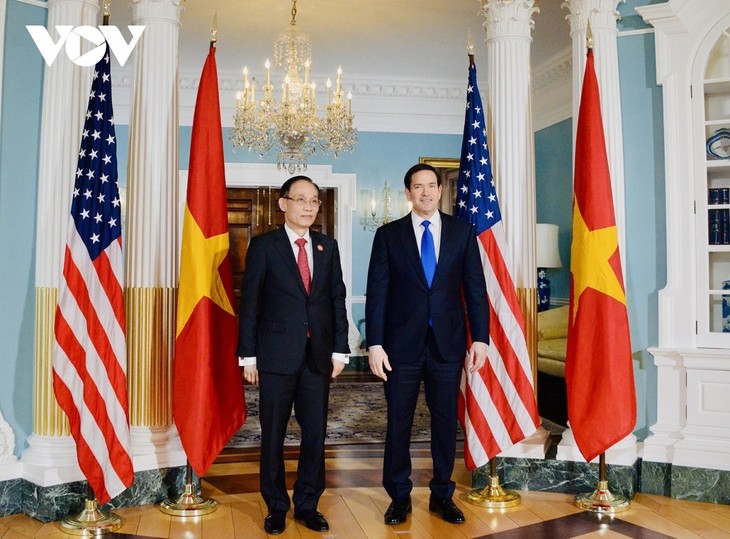 Bộ trưởng Ngoại giao Lê Hoài Trung hội đàm với Bộ trưởng Ngoại giao Hoa Kỳ Marco Rubio - ảnh 1