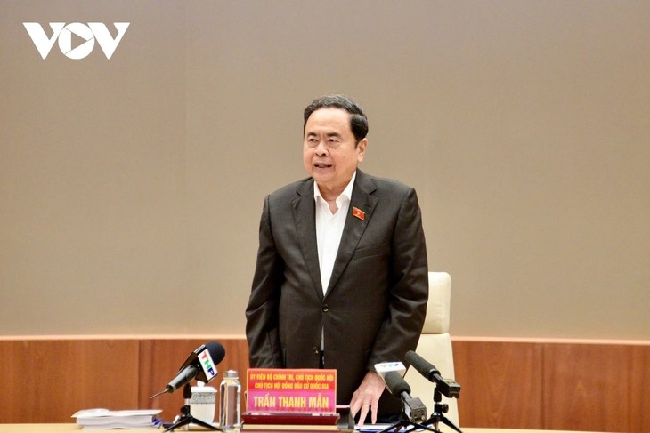 Chủ tịch Quốc hội Trần Thanh Mẫn kiểm tra công tác chuẩn bị bầu cử tại Hải Phòng - ảnh 2