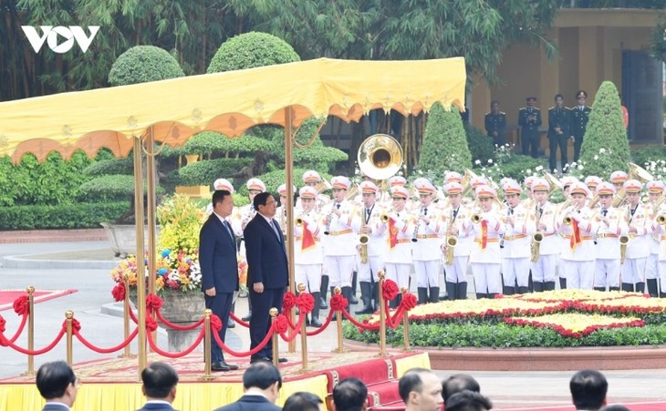 PM welcomes Cambodian counterpart - ảnh 1