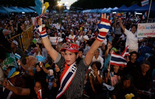 ฝ่ายค้านในไทยจัดการชุมนุมคัดค้านร่างพระราชบัญญัติโทษกรรม - ảnh 1