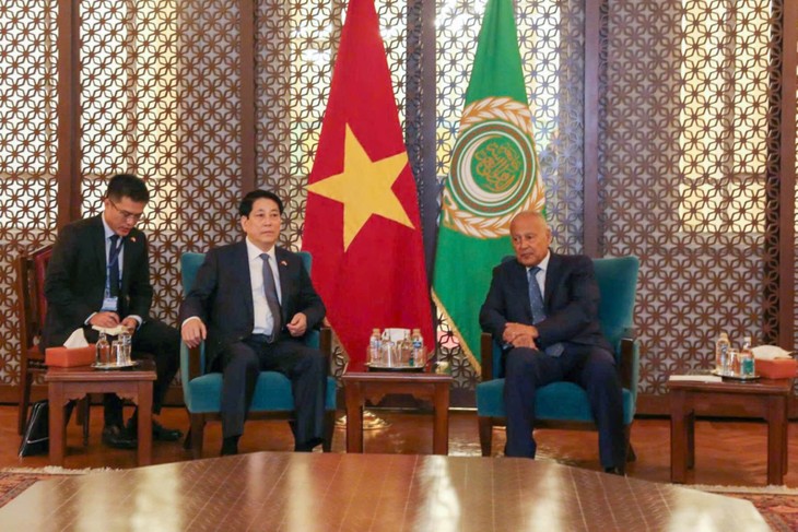 ประธานประเทศ เลืองเกื่อง กล่าวปราศรัยในการประชุมของสันนิบาตอาหรับเป็นครั้งแรก - ảnh 2