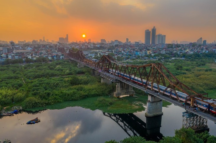 Discovering stunning white grass flowers around Long Bien bridge - ảnh 7