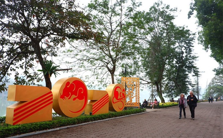 Hanoi covered in festive decorations to celebrate Tet - ảnh 4