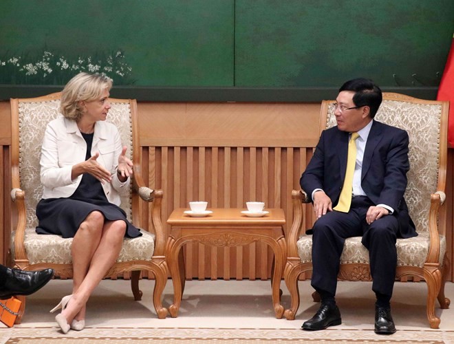 Deputy PM Pham Binh Minh receives leader of Ile-de-France region - ảnh 1