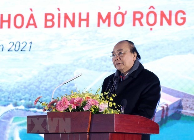 Construction of expanded Hoa Binh hydropower plant kicks off - ảnh 1