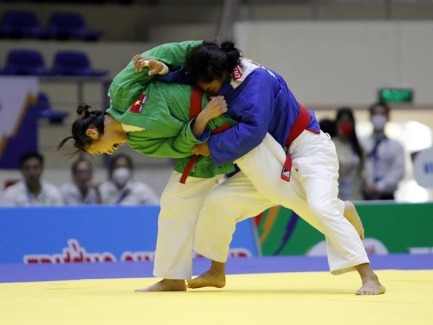 SEA Games 31: Kurash athletes win four gold medals for Vietnam - ảnh 1