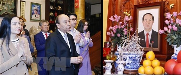 President Nguyen Xuan Phuc pays New Year visits to late leaders’ families - ảnh 2