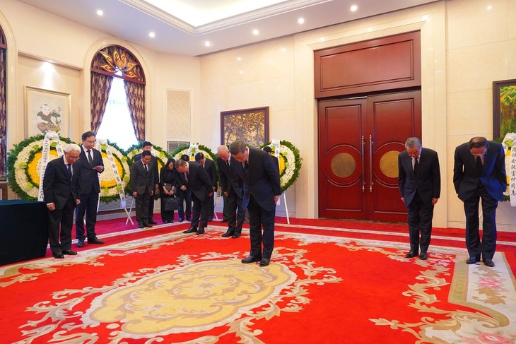 Top Chinese leader Xi Jinping pays respects to Vietnamese Party chief - ảnh 1