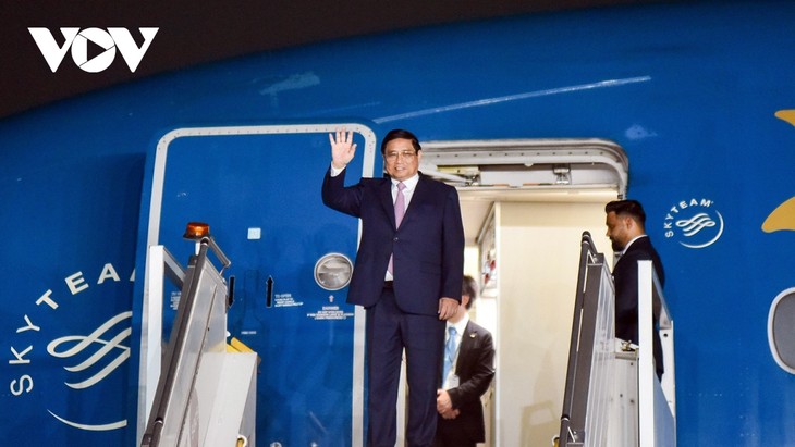 PM Pham Minh Chinh arrives in New Delhi for State visit to India - ảnh 1