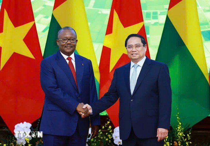 Prime Minister Pham Minh Chinh receives President of Guinea-Bissau - ảnh 1