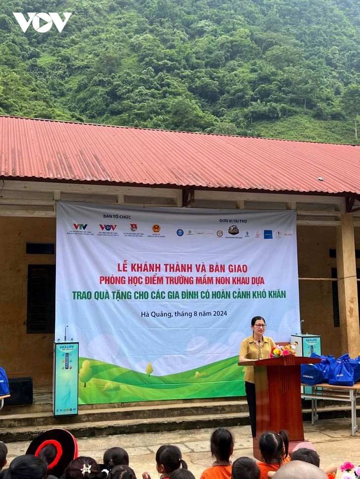 Khau Dua kindergarten in Cao Bang inaugurated with donors’ support - ảnh 2