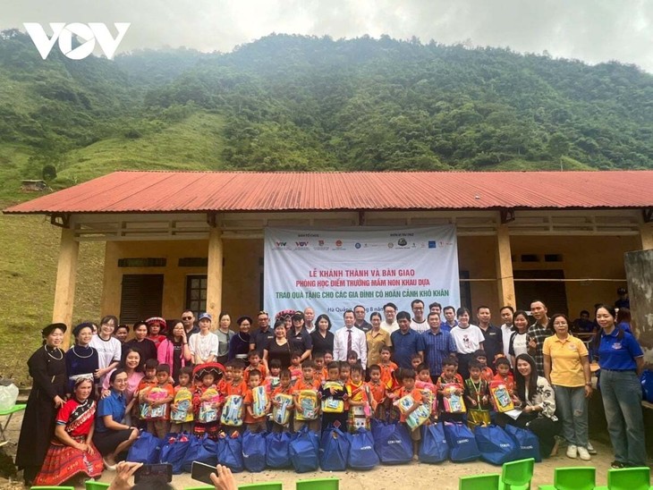 Khau Dua kindergarten in Cao Bang inaugurated with donors’ support - ảnh 1