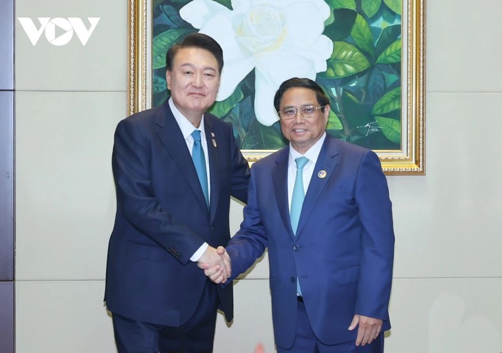 PM Pham Minh Chinh meets with RoK President - ảnh 1