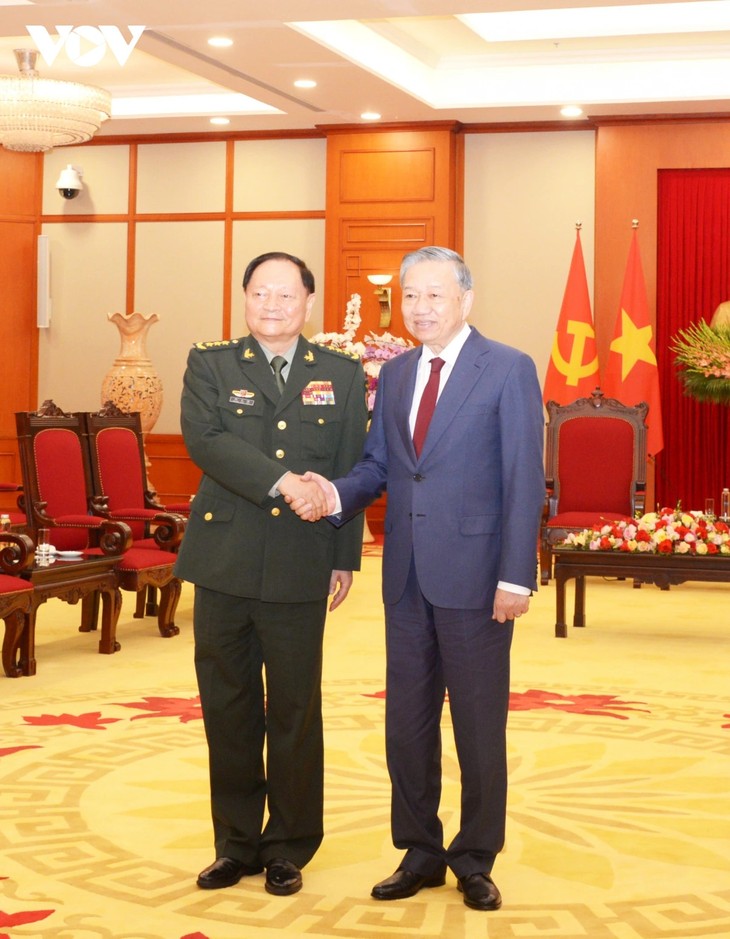 Vietnamese leader praises Vietnam-China defense cooperation - ảnh 1