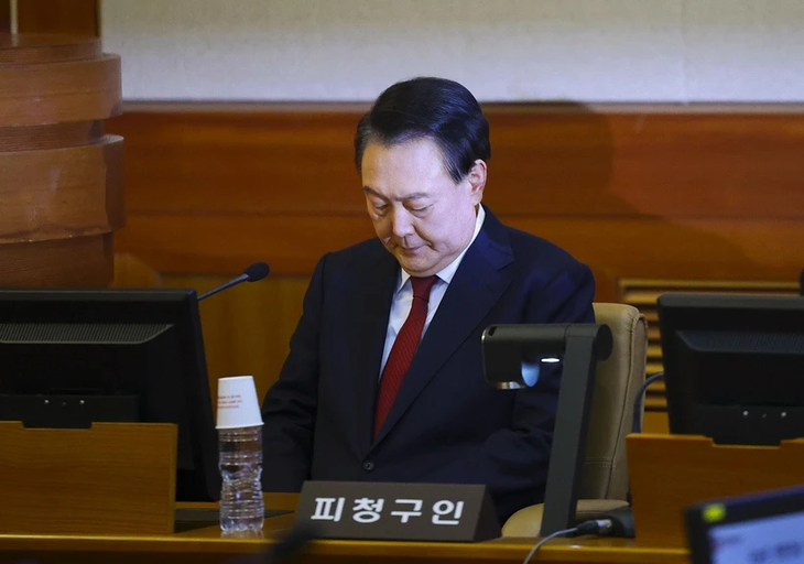 South Korean President Yoon Suk Yeol denies allegations at Constitutional Court - ảnh 1