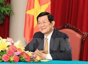 President Truong Tan Sang begins a visit to Laos  - ảnh 1