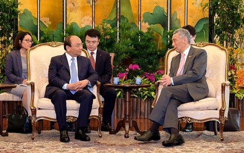 Vietnam y Singapur emiten la Declaración Conjunta - ảnh 1