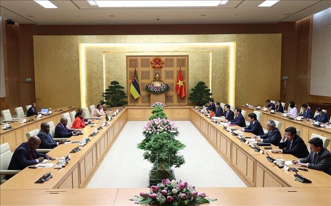 El primer ministro Pham Minh Chinh recibe a la líder del Parlamento mozambiqueño - ảnh 1