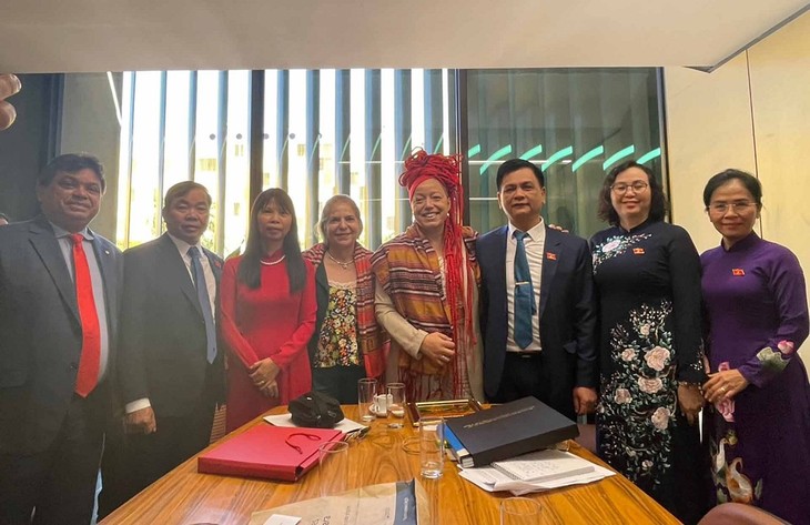 Concluye la visita de la delegación de la Asamblea Nacional en Brasil - ảnh 1