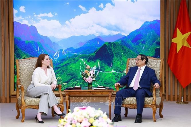 Primer Ministro de Vietnam recibe a nueva embajadora de Nueva Zelanda  - ảnh 1