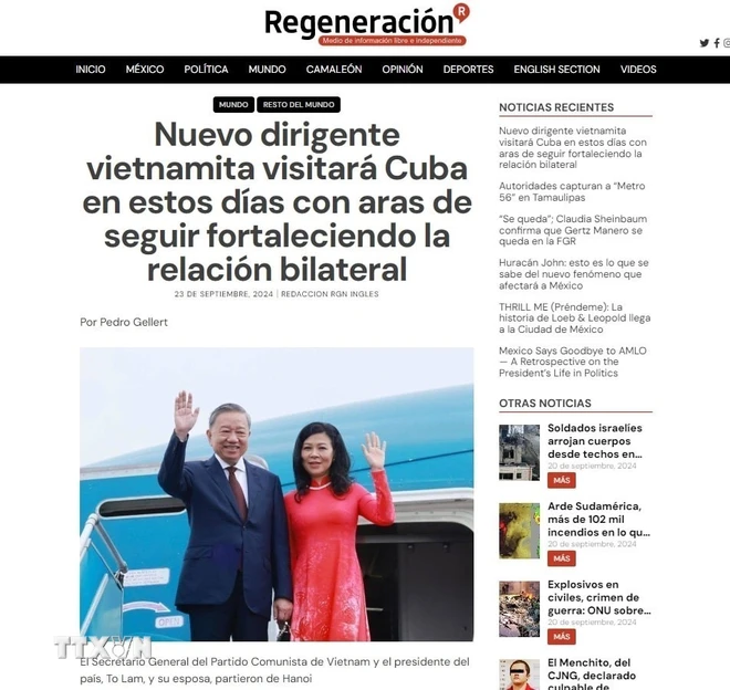 Medios mexicanos: Relaciones Vietnam-Cuba consideradas modelo de solidaridad internacional - ảnh 1