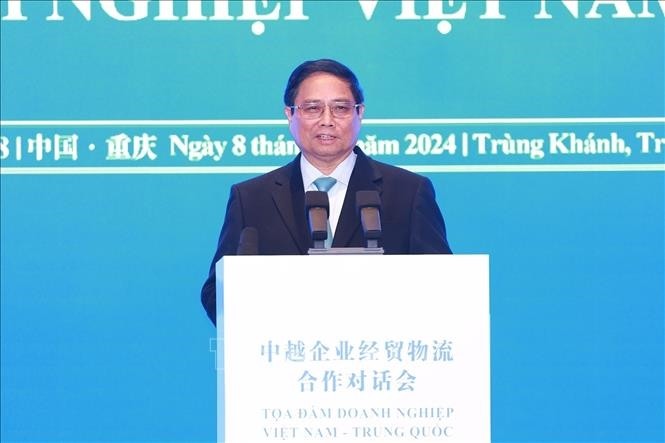 Primer Ministro participa en seminario empresarial Vietnam-China - ảnh 1