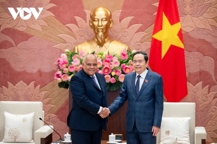 Titular del Parlamento de Vietnam recibe al saliente embajador cubano - ảnh 1