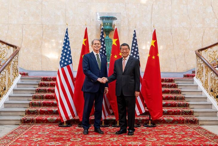 Estados Unidos y China retoman negociaciones para aliviar tensiones comerciales - ảnh 2