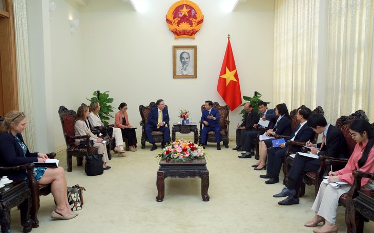 Viceprimer Ministro de Vietnam recibe al Embajador de Estados Unidos - ảnh 1
