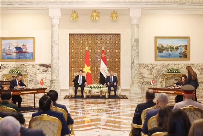 Vietnam y Egipto profundizan la confianza política y amplían la cooperación en comercio e inversión - ảnh 3