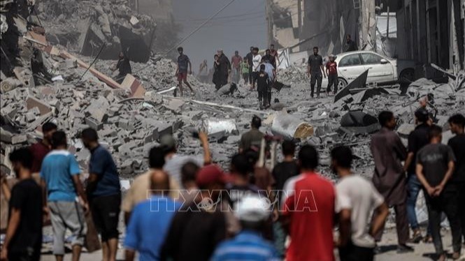 Protestas en Israel y condena internacional a la ofensiva contra Gaza - ảnh 1