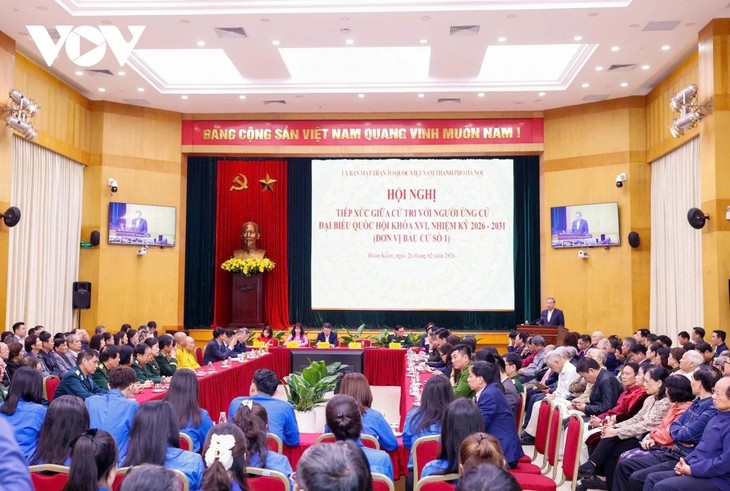 เลขาธิการใหญ่พรรค โตเลิม เข้าร่วมการประชุมพบปะระหว่างผู้มีสิทธิ์เลือกตั้งกับผู้ลงสมัครรับเลือกตั้งผู้แทนสภาแห่งชาติสมัยที่ 16 - ảnh 1