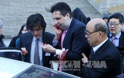 Nordkorea dementiert die Unterstützung für Messerattacke gegen US-Botschafter in Südkorea - ảnh 1