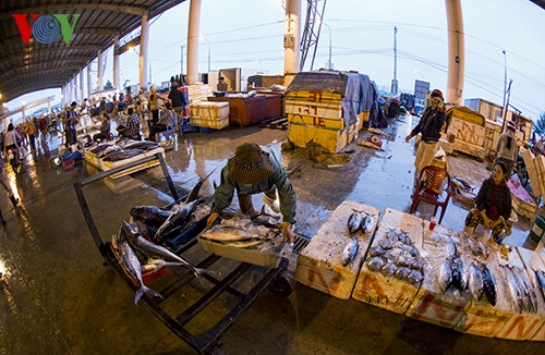 Lebendige Atmosphäre beim Hafen Tho Quang der zentralvietnamesischen Stadt Da Nang - ảnh 12