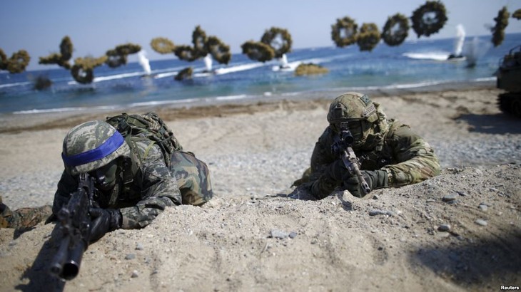 Nordkorea kritisiert das gemeinsame Manöver zwischen USA und Südkorea - ảnh 1