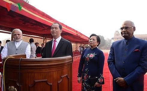 Aktivität des Staatspräsidenten Tran Dai Quang in Indien - ảnh 1