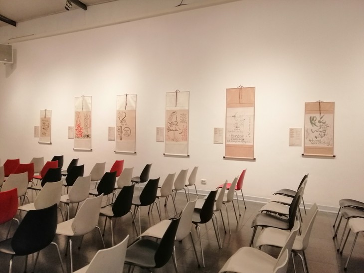 Liebe in Gedichten von Heinrich Heine in kalligrafischen Werken von Ngau Thu - ảnh 1