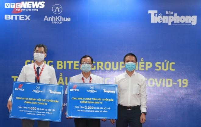 Unternehmen unterstützen die Covid-19-Bekämpfung im sozialen Netzwerk - ảnh 1