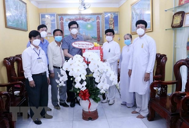 Religionsabteilung der Regierung beglückwünscht das Fest von Gläubigen des Caodaiismus - ảnh 1