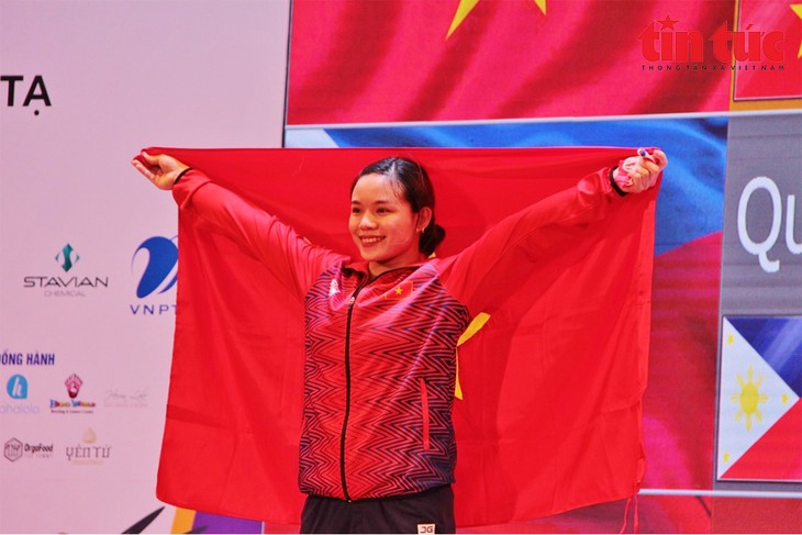 Gewichtheberin Pham Thi Hong Thanh gewinnt Gold-Hattrick im asiatischen Gewichtheben - ảnh 1
