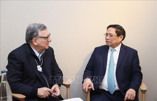 Der Premierminister trifft Spitzenpolitiker und Vertreter internationaler Organisationen in Davos - ảnh 1