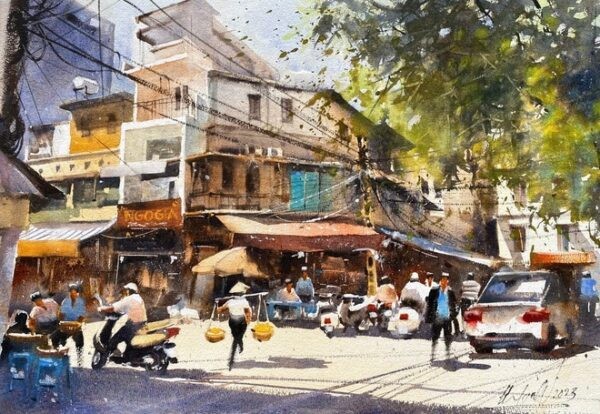 “Hanoi in mir” – Ausstellung für Aquarellbilder  - ảnh 1