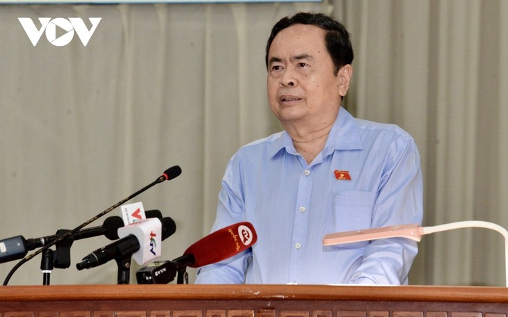 Parlamentspräsident Tran Thanh Man trifft Wähler in Hau Giang - ảnh 1