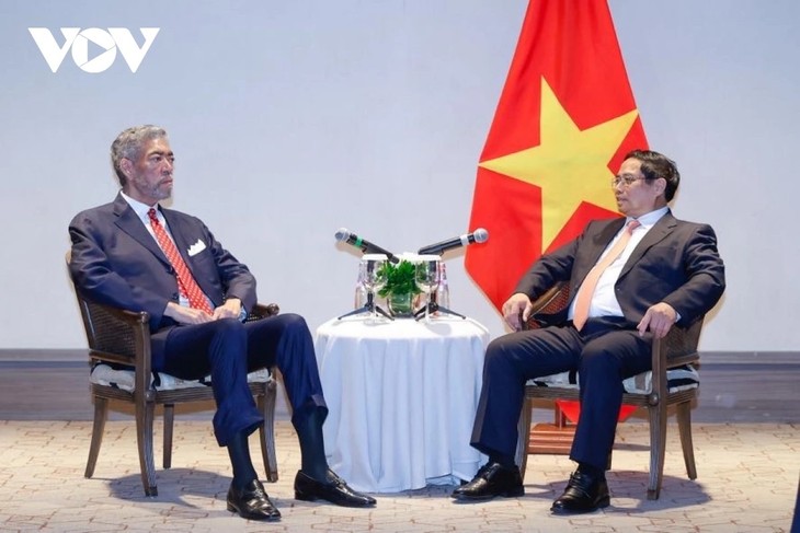 Besuch in der dominikanischen Republik: Premierminister Pham Minh Chinh trifft MIU-Generalsekretär Miguel Mejia - ảnh 1