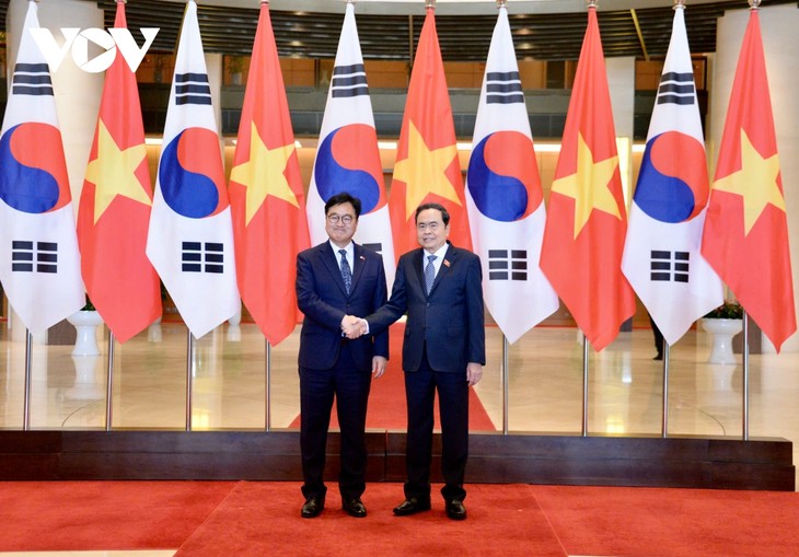 Parlamentspräsident Tran Thanh Man führt Gespräch mit Südkoreas Parlamentspräsident - ảnh 1
