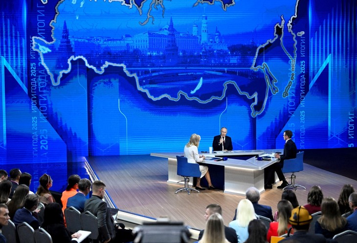 Jahrespressekonferenz: Mehr als zwei Millionen Fragen dem russischen Präsidenten gestellt - ảnh 1