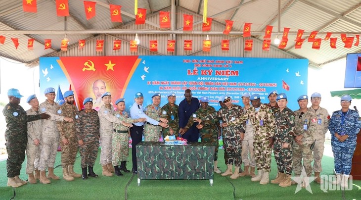 Treffen zum 81. Gründungstag der vietnamesischen Armee in Abyei  - ảnh 1